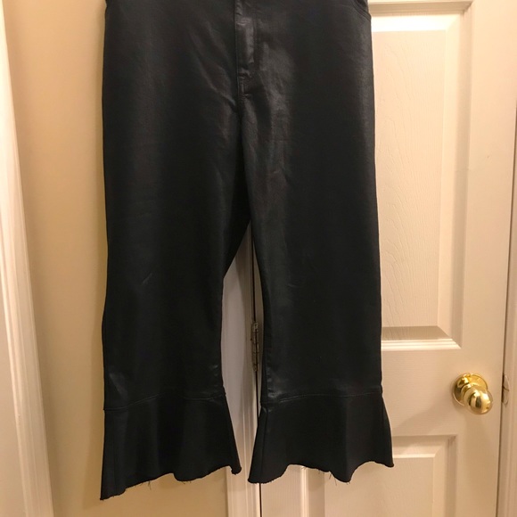 Lane Bryant Coated Flare Hem Pant Approx Size 26 (No Tag) - Picture 2 of 6